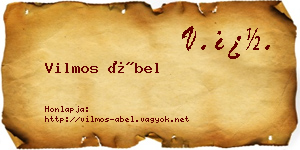 Vilmos Ábel névjegykártya